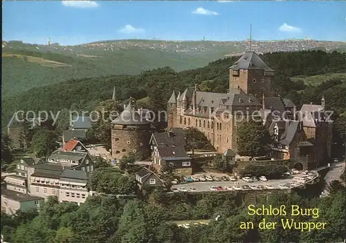 Solingen Fliegeraufnahme Schloss Burg an der Wupper Kat. Solingen
