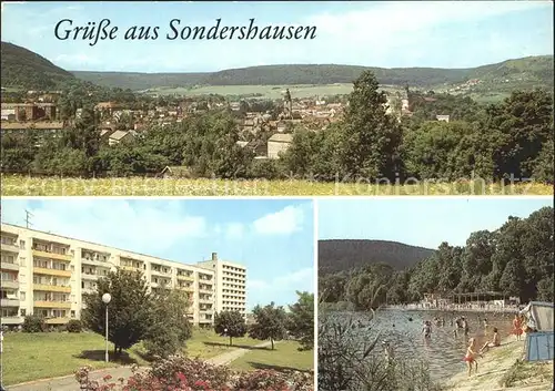 Sondershausen Thueringen Naherholungszentrum Baerbraeer Teiche Neubaugebiet Borntal Kat. Sondershausen