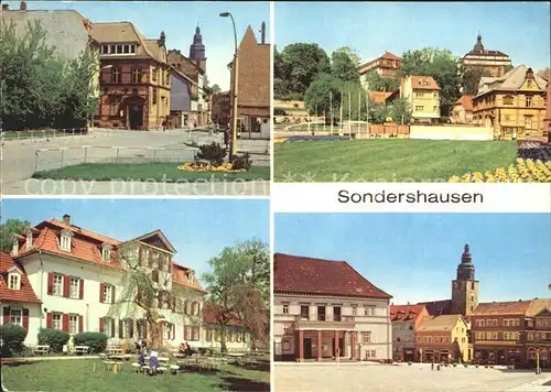 Sondershausen Thueringen Schloss Wilhelm Pieck Strasse Rathaus Kat. Sondershausen