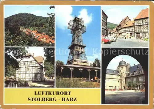 Stolberg Harz Josephskreuz Rittergasse Jugendherberge Markt Kat. Stolberg Harz