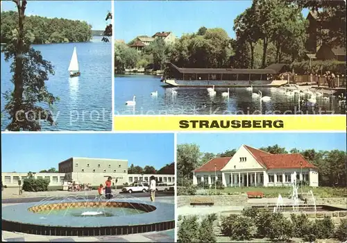 Strausberg Brandenburg See Klub am See Park der Solidaritaet Kat. Strausberg