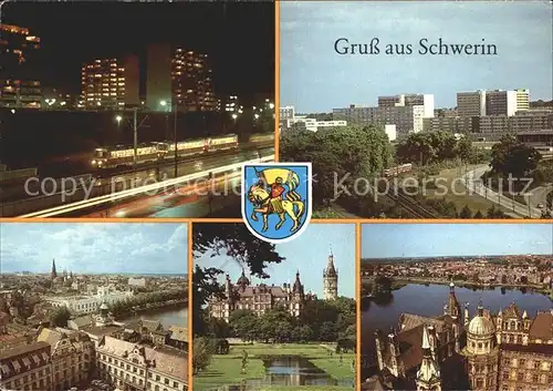 Schwerin Mecklenburg Strasse der Deutsch Sowjetischen Freundschaft Altstadt Schloss Kat. Schwerin
