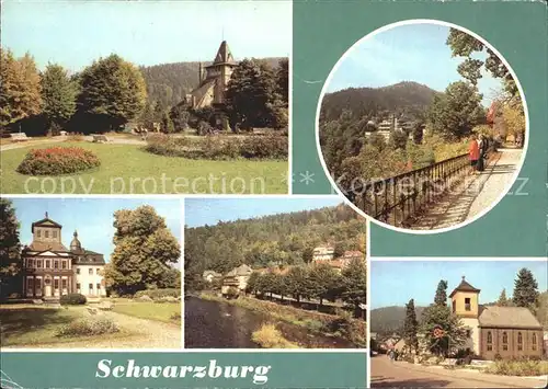 Schwarzburg Thueringer Wald Kurpark Schlossweg Kaisersaalgebaeude Kat. Schwarzburg