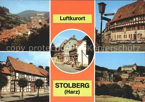 Stolberg Harz Rittergasse Rathaus Reicher Winkel Kat. Stolberg Harz