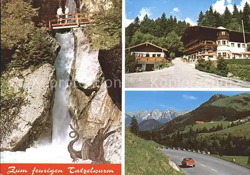 Oberaudorf Alpengasthof Zum feurigen Tatzelwurm Kat. Oberaudorf