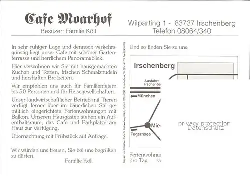 Irschenberg Cafe Moarhof Kat. Irschenberg