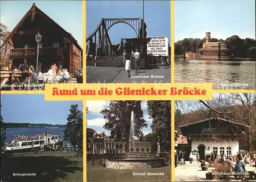 Glienick Glienicker Bruecke Schloss Glienicke Anlegestelle Kat. Zossen