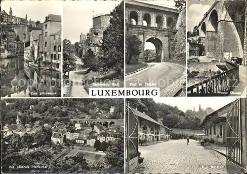 Luxembourg Luxemburg Rochers du Bock Pont du Chateau Viaduc Clausen  Kat. Luxembourg