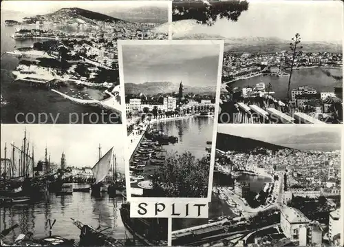 Split Spalato Hafen Stadtansicht Kat. Split