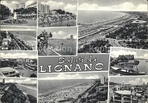 Lignano Strand Hafen  Kat. Lignano