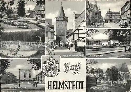 Helmstedt Quellenhof Albrechtsplatz Hausmannsturm  Kat. Helmstedt