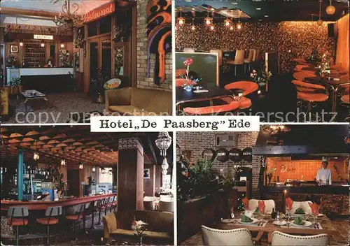 Ede Netherlands Hotel Rotisserie De Paasberg Gastraeume Bar Reception Kat. Ede