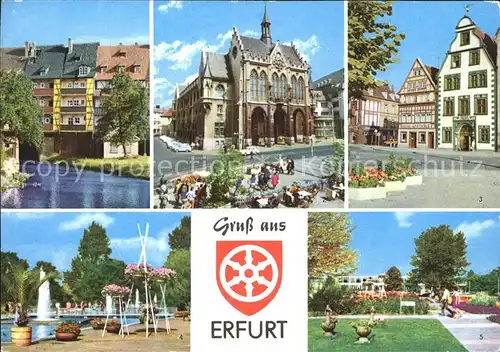 Erfurt Kraemerbruecke Rathaus Hohe Lilie IGA Kat. Erfurt