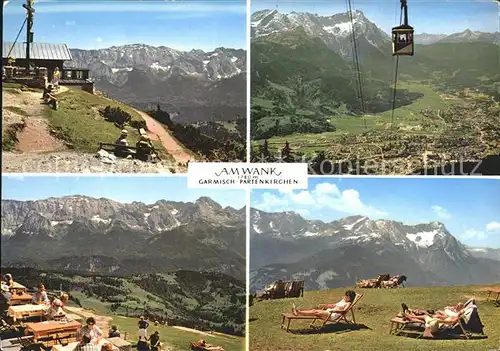 Garmisch Partenkirchen Am Wank Seilbahn Terrasse Liegewiese Kat. Garmisch Partenkirchen