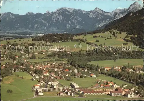 Pfronten Panorama mit Allgaeuer Alpen Kat. Pfronten