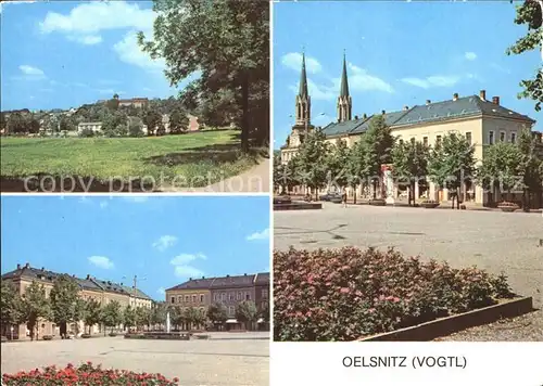 Oelsnitz Vogtland Teilansicht Schloss Kirche Kat. Oelsnitz Vogtland