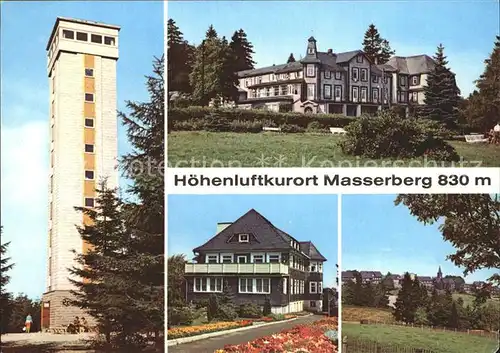 Masserberg Neue Rennsteigwarte Hotel Kurhaus Augenheilstaette Prof Lenz Teilansicht Kat. Masserberg