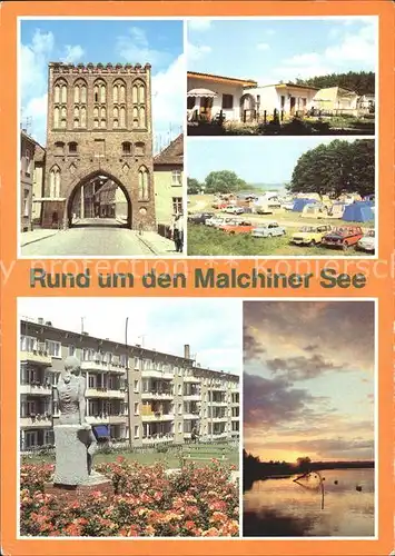 Malchin Demmin Steintor Basedow Bungalowsiedlung Dahmen Campingplatz Friedr Engels Str Malchiner See / Malchin /Demmin LKR