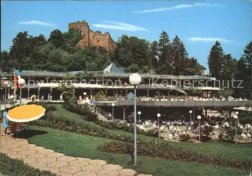 Badenweiler Kurmittelhaus mit Burgruine Kat. Badenweiler