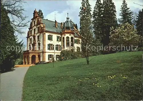Badenweiler Schlosspark mit ehem grossherzogl Palais Kat. Badenweiler