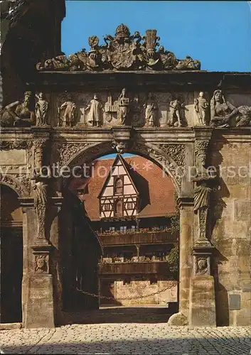 Bamberg Alte Hofhaltung Das alte Tor Kat. Bamberg