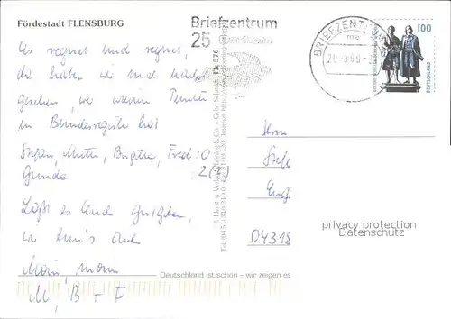 Flensburg Fliegeraufnahme Orts und Teilansichten Kat. Flensburg