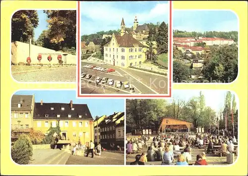 Hohenstein Ernstthal Gedenkstaette fuer Faschismusopfer Rathaus Altmarkt Fritz Heckert Siedlung Altmarkt Erholungszentrum Pfaffenberg Kat. Hohenstein Ernstthal