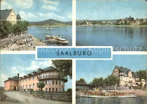 Saalburg Saale Stausee Dampferanlegestelle FDGB Erholungsheim Hermann Schlimme Talsperre  Kat. Saalburg Ebersdorf