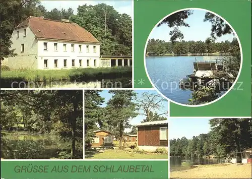 Schlaubetal Am Schwervenzsee An der Schlaube Bungalow Siedlung HOG Kupferhammer Kat. Schlaubetal