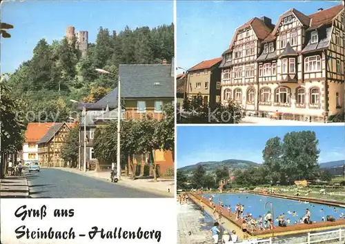 Steinbach Hallenberg Hallenburg FDGB Erholungsheim Fortschritt Schwimmbad / Steinbach-Hallenberg /Schmalkalden-Meiningen LKR