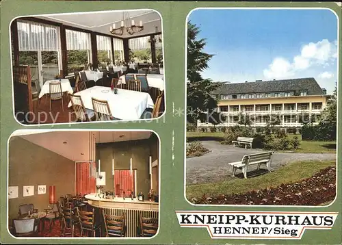 Hennef Sieg Kneipp Kurhaus Speisesaal Bar Kat. Hennef (Sieg)