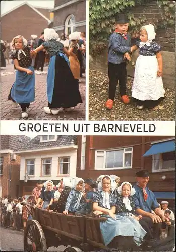 Barneveld Gelderland Spielende Kinder mit Pferdewagen Kat. Barneveld
