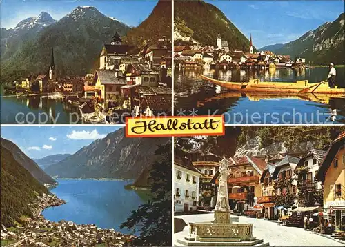 Hallstatt Salzkammergut Hallstaettersee mit Keltensiedlung Kat. Hallstatt