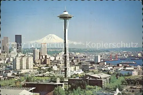 Seattle Space Needle and Mt. Rainier Kat. Seattle