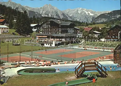 Seefeld Tirol Hotel Wetterstein mit Tennisplatz Kat. Seefeld in Tirol