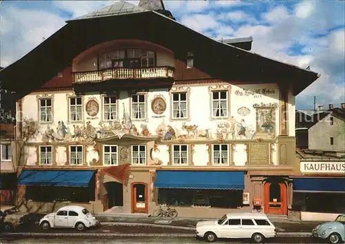 Oberammergau Stammhaus des Schnitzerei Verlages Kat. Oberammergau