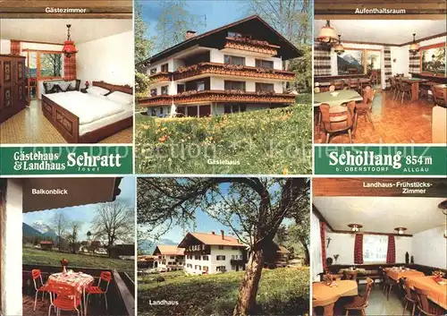 Schoellang Gaestehaus und Landhaus Schratt Kat. Oberstdorf