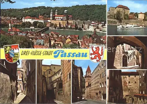 Passau Drei Fluesse Stadt Kat. Passau