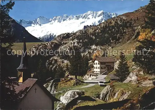 Goeschenen Alp Kapelle Gwueest mit Staudamm Kat. Goeschenen