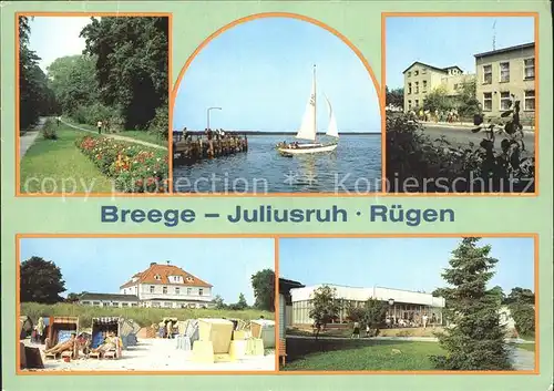 Breege Ruegen Juliusruh Park Hafen Strand Kat. Breege