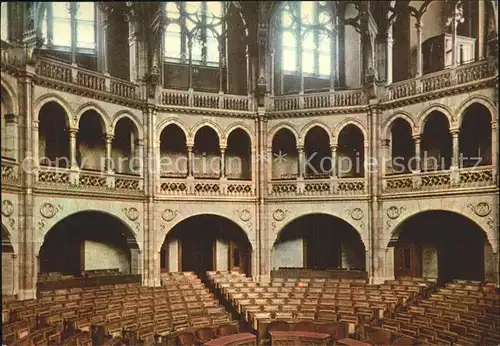 Budapest Orszaghas Parlament Sitzungssaal  Kat. Budapest