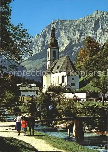 Ramsau Berchtesgaden Kirchenpartie Kat. Ramsau b.Berchtesgaden