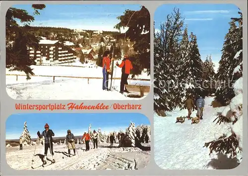 Hahnenklee Bockswiese Harz Skigebiet Kat. Goslar