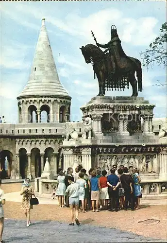 Budapest Stephans Denkmala an Fischerbastei Kat. Budapest