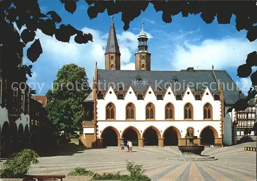 Goslar Marktplatz Rathaus Marktkirche Kat. Goslar