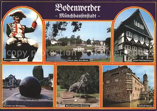 Bodenwerder Muenchhausen Weser Brunnen Schloss Mehlen Kat. Bodenwerder