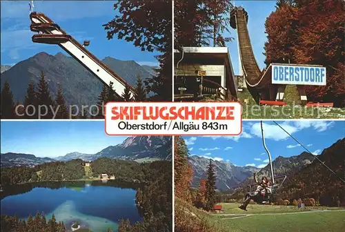 Oberstdorf Heini Klopfer Skiflugschanze Birgsautal  Kat. Oberstdorf