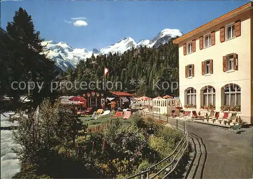 Morteratsch Hotel Berge Bach Kat. Morteratsch