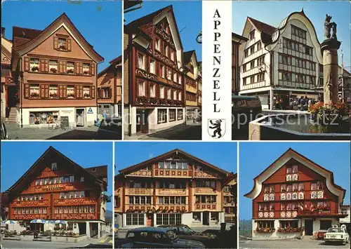 Appenzell IR Haeuser Ansichten Kat. Appenzell