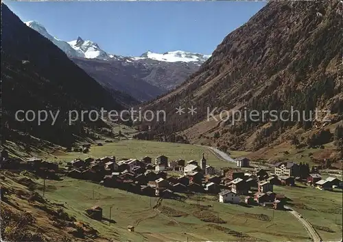 Taesch Breithorn kleine Matterhorn Theodulpass Kat. Taesch